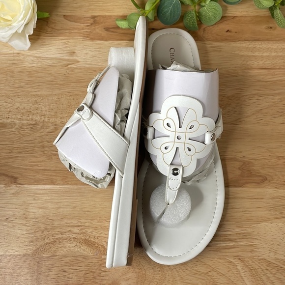 Charter Club White Ozella Flat Sandals - Picture 3 of 6